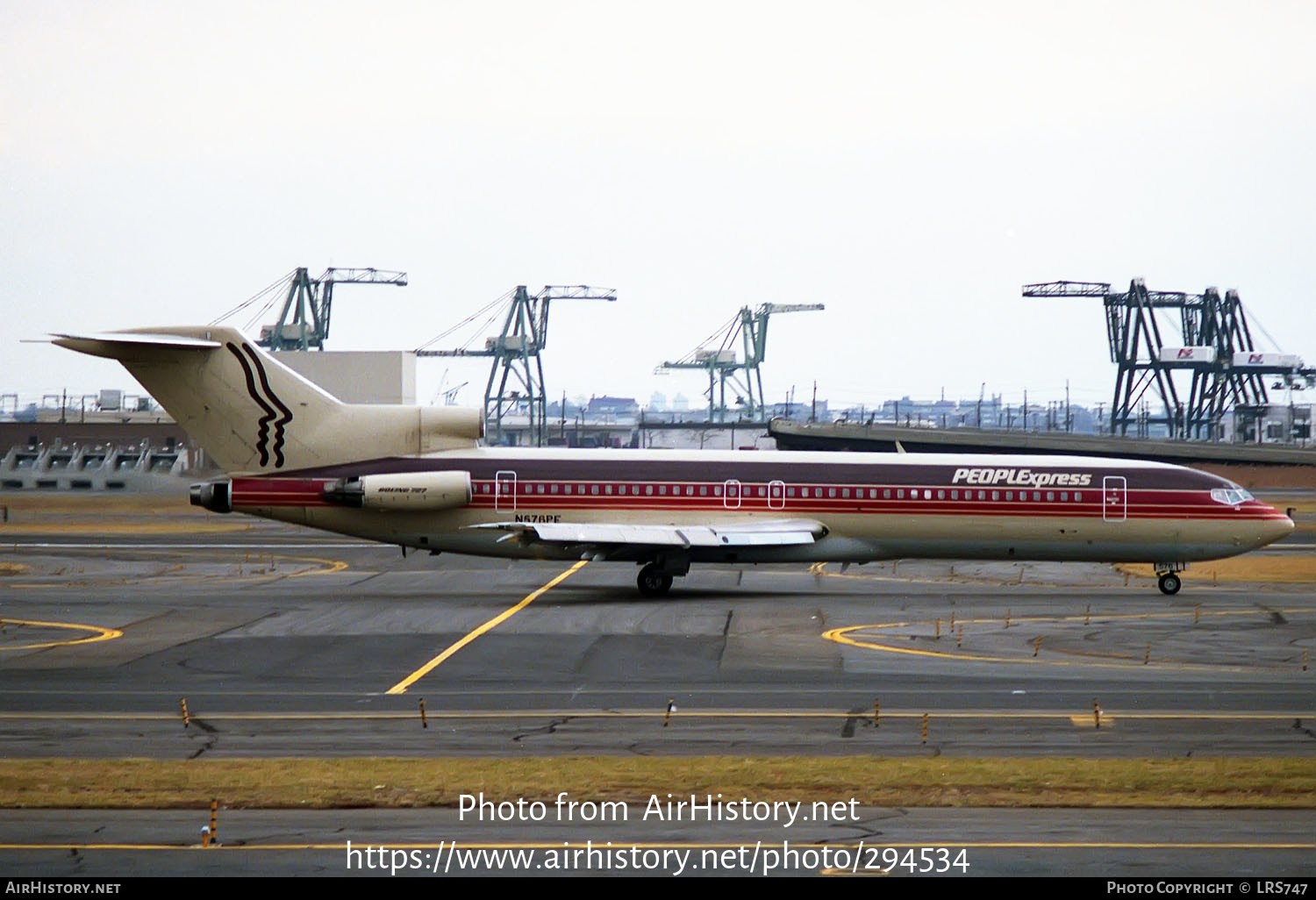 Aircraft Photo of N576PE | Boeing 727-243/Adv | PeoplExpress | AirHistory.net #294534