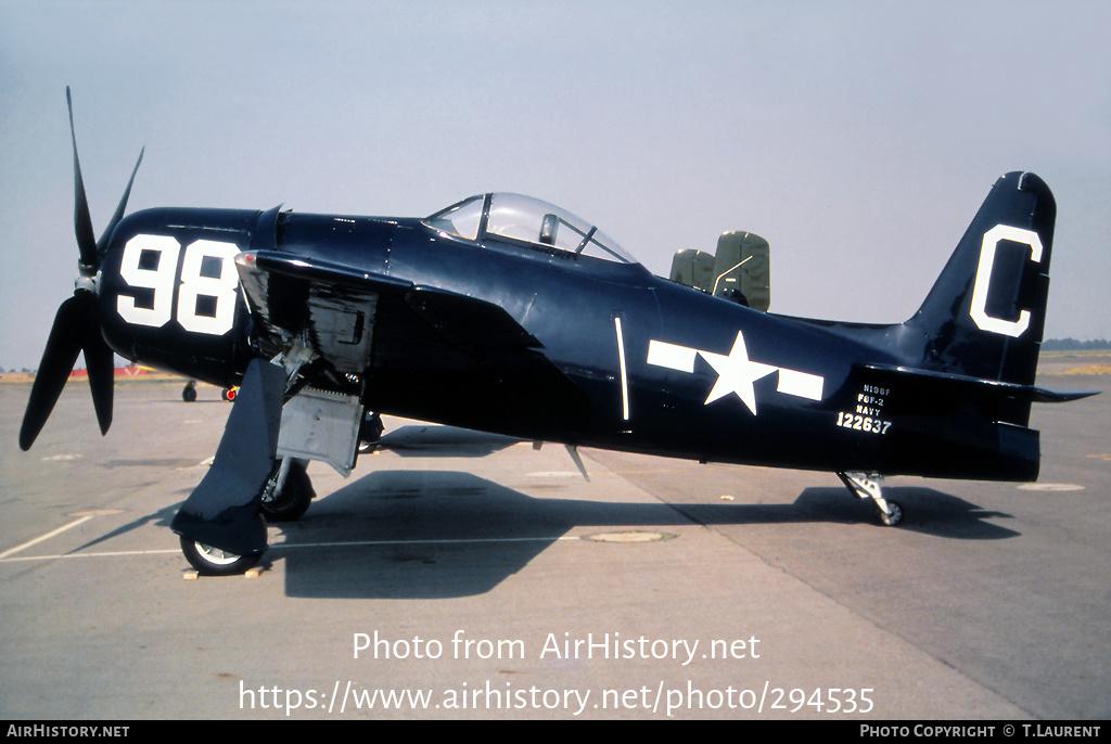 Aircraft Photo of N198F | Grumman F8F-2 Bearcat | USA - Navy | AirHistory.net #294535