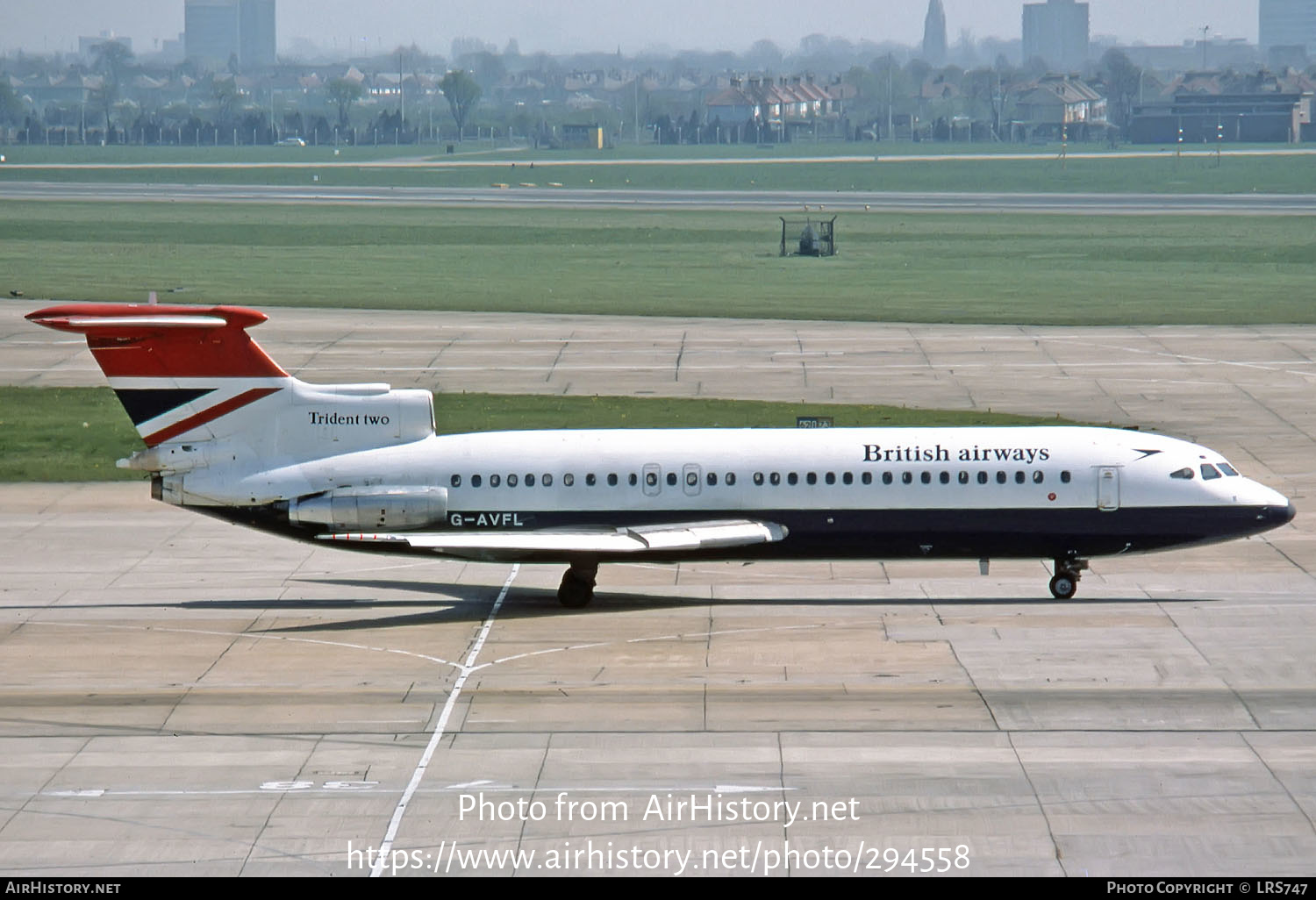 Aircraft Photo of G-AVFL | Hawker Siddeley HS-121 Trident 2E | British Airways | AirHistory.net #294558