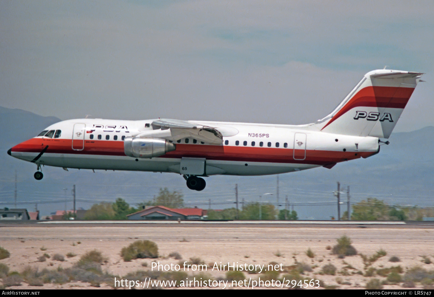 Aircraft Photo of N365PS | British Aerospace BAe-146-200 | PSA - Pacific Southwest Airlines | AirHistory.net #294563