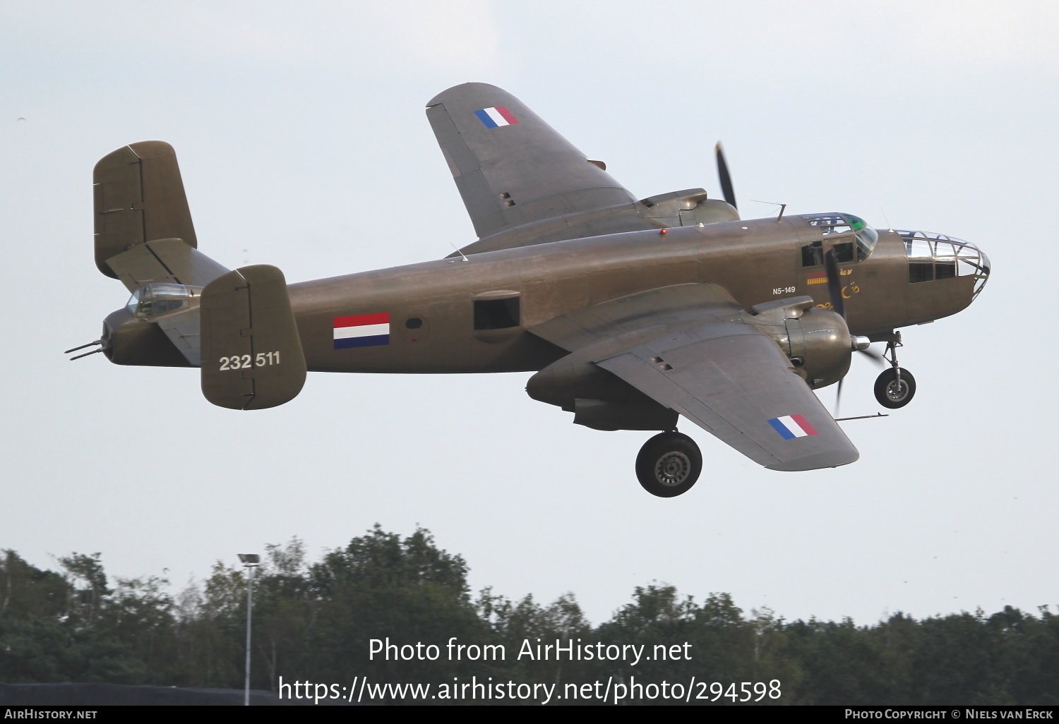 Aircraft Photo of PH-XXV / N5-149 | North American B-25N Mitchell | Koninklijke Luchtmacht Historische Vlucht | Netherlands East Indies - Air Force | AirHistory.net #294598