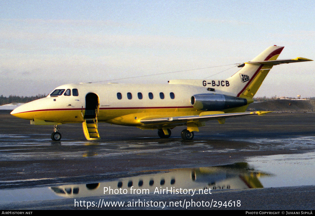 Aircraft Photo of G-BJCB | Hawker Siddeley HS-125-600B | JCB - J.C. Bamford Excavators | AirHistory.net #294618