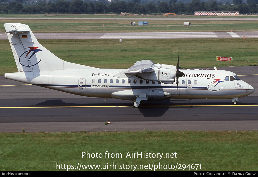 Aircraft Photo of D-BCRS | ATR ATR-42-300 | Eurowings | AirHistory.net #294671