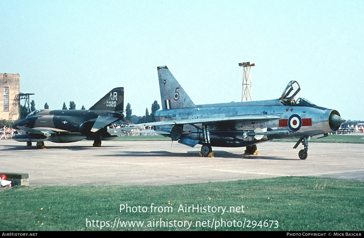 Aircraft Photo of XR768 | English Electric Lightning F6 | UK - Air Force | AirHistory.net #294673