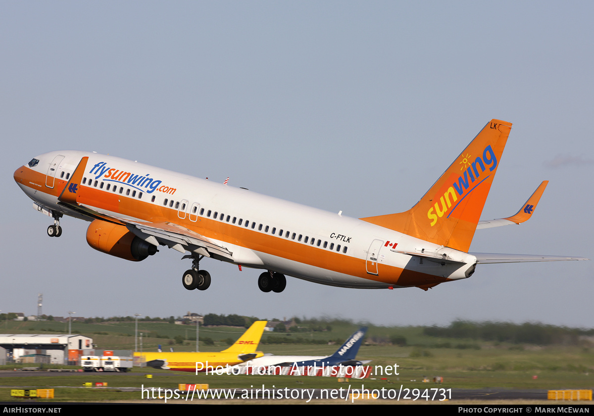 Aircraft Photo of C-FTLK | Boeing 737-8K5 | Sunwing Airlines | AirHistory.net #294731