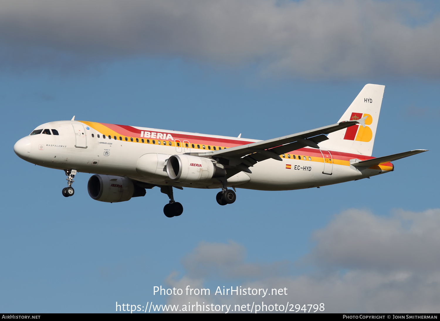 Aircraft Photo of EC-HYD | Airbus A320-214 | Iberia | AirHistory.net #294798