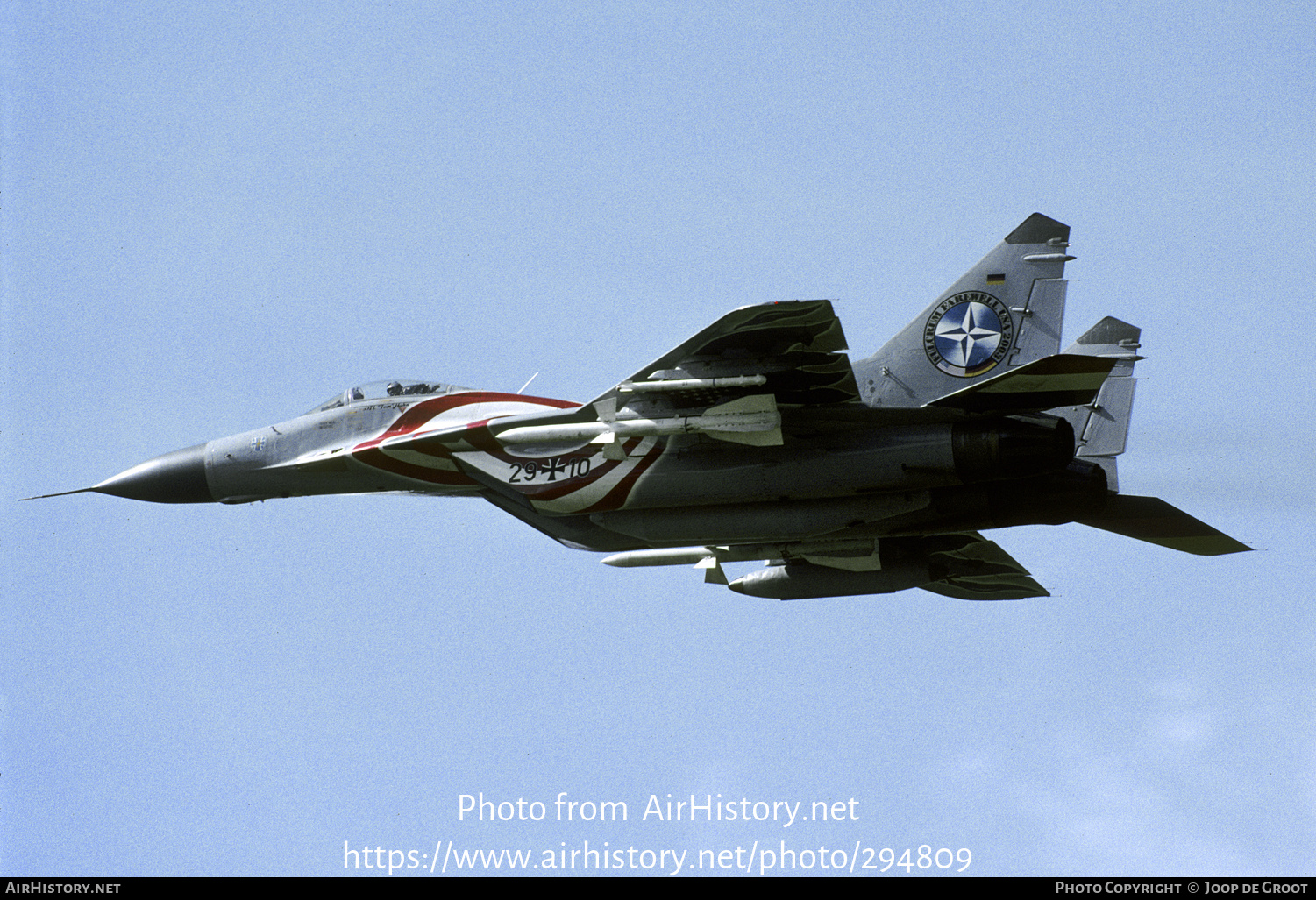 Aircraft Photo of 2910 | Mikoyan-Gurevich MiG-29G (9-12A) | Germany - Air Force | AirHistory.net #294809