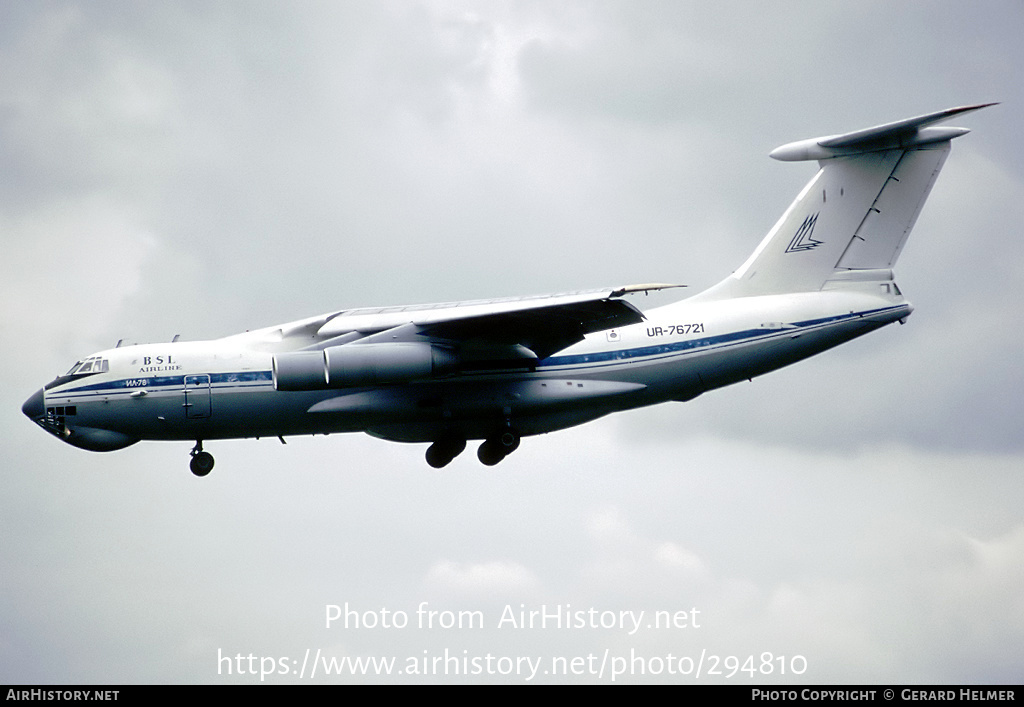 Aircraft Photo of UR-76721 | Ilyushin Il-78 | BSL Airline | AirHistory.net #294810