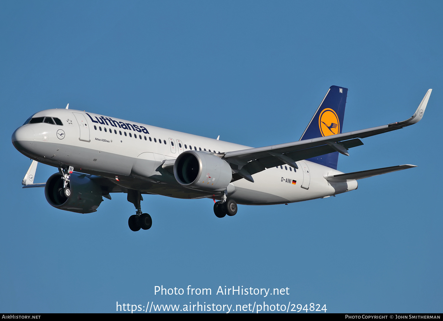 Aircraft Photo of D-AINI | Airbus A320-271N | Lufthansa | AirHistory.net #294824