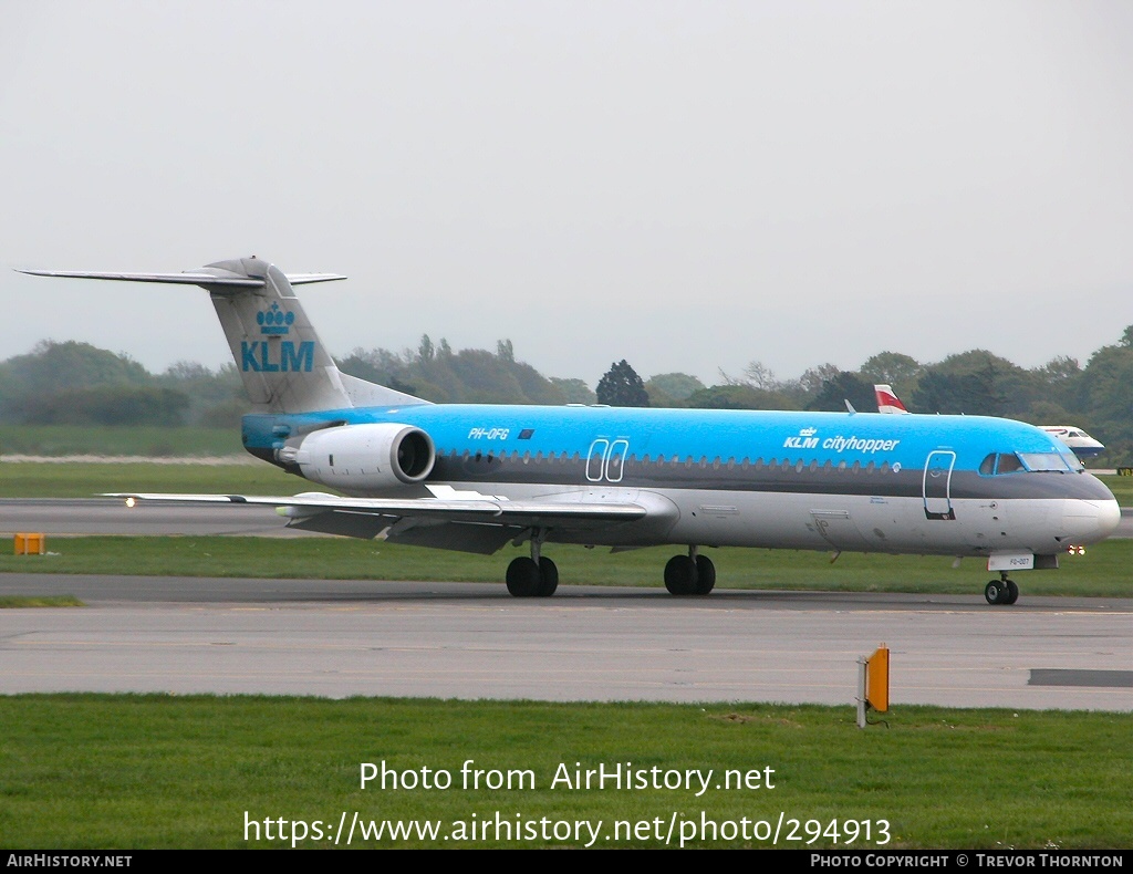 Aircraft Photo of PH-OFG | Fokker 100 (F28-0100) | KLM Cityhopper | AirHistory.net #294913