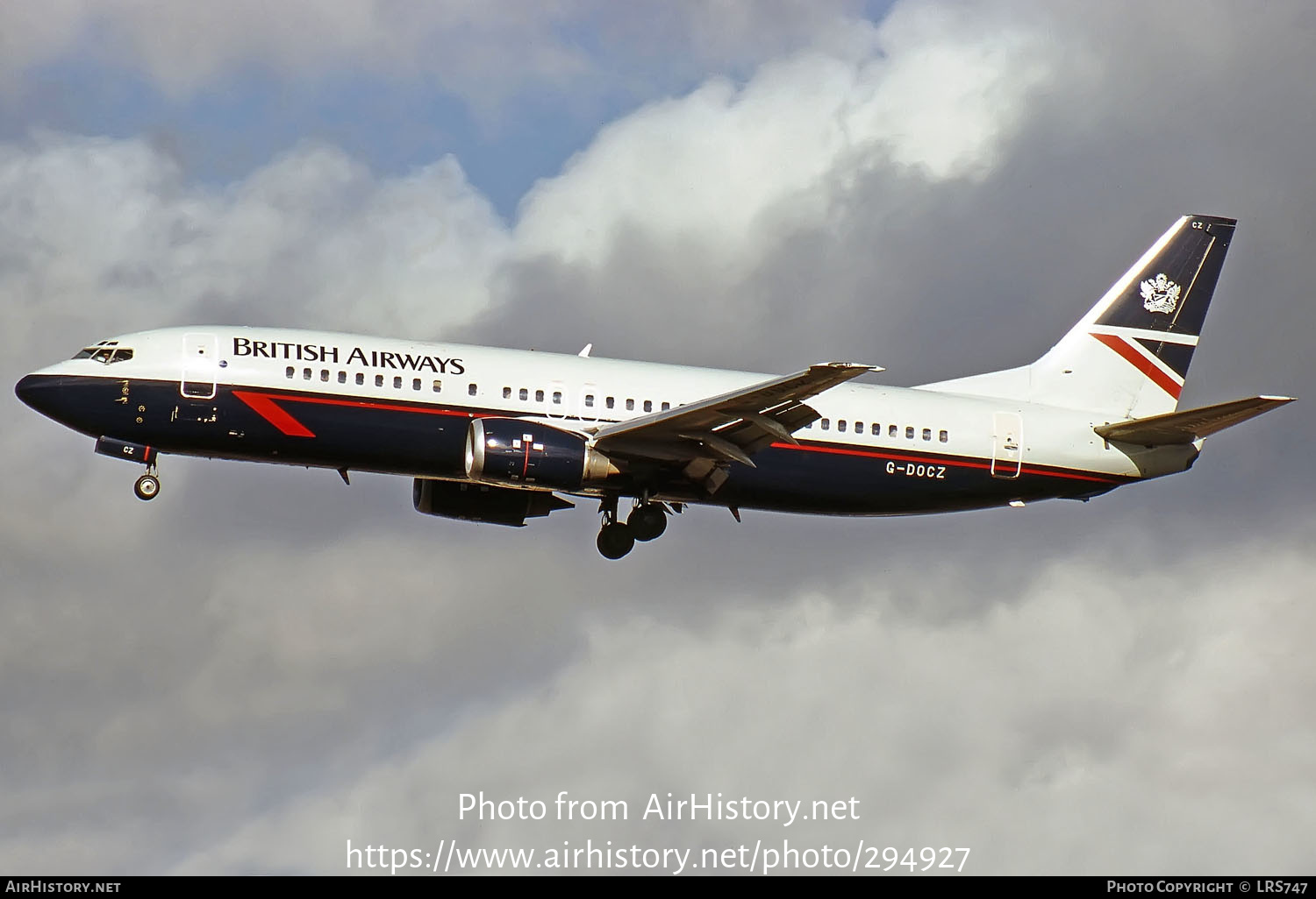 Aircraft Photo of G-DOCZ | Boeing 737-436 | British Airways | AirHistory.net #294927