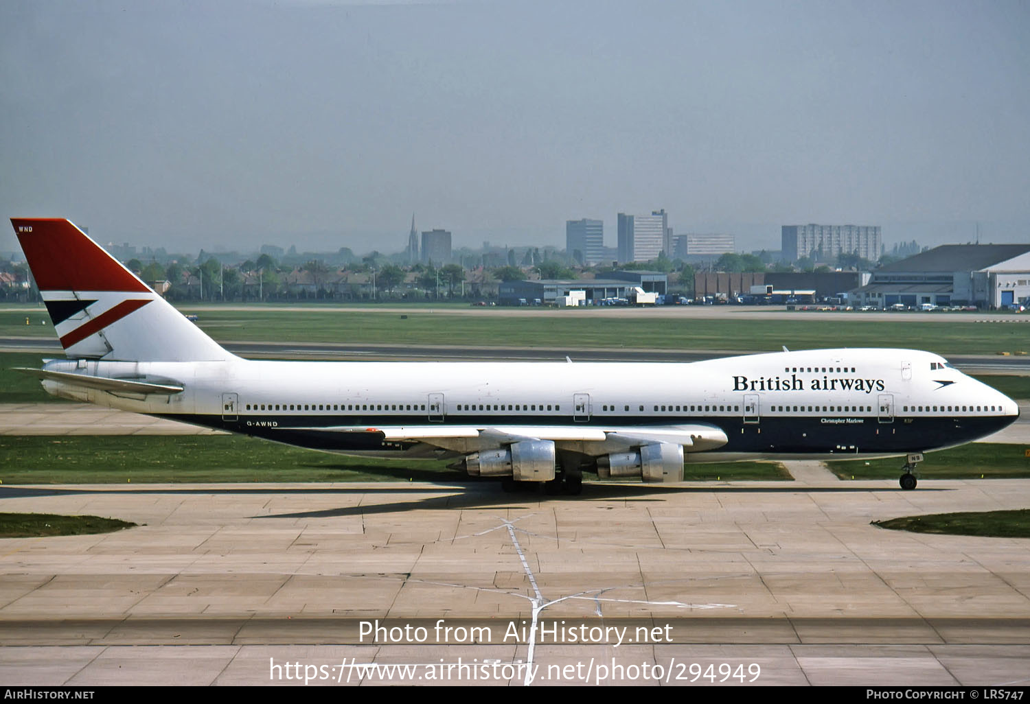 Aircraft Photo of G-AWND | Boeing 747-136 | British Airways | AirHistory.net #294949