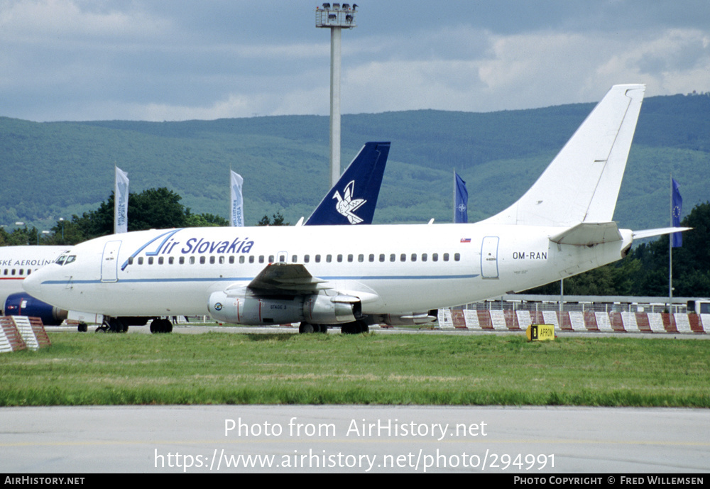 Aircraft Photo of OM-RAN | Boeing 737-230/Adv | Air Slovakia | AirHistory.net #294991