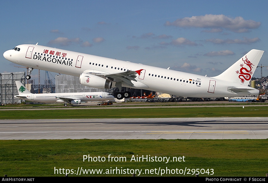 Aircraft Photo of D-AVXJ | Airbus A321-231 | Dragonair | AirHistory.net #295043