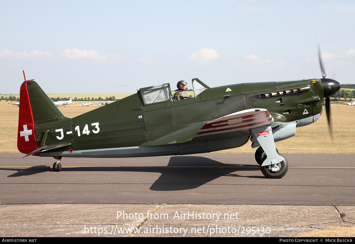 Aircraft Photo of HB-RCF / J-143 | Morane-Saulnier D-3801 (MS-412) | Switzerland - Air Force | AirHistory.net #295130