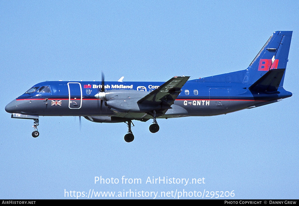 Aircraft Photo of G-GNTH | Saab 340B | British Midland Commuter | AirHistory.net #295206