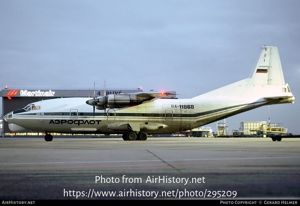 Aircraft Photo of RA-11868 | Antonov An-12BK | Aeroflot | AirHistory.net #295209