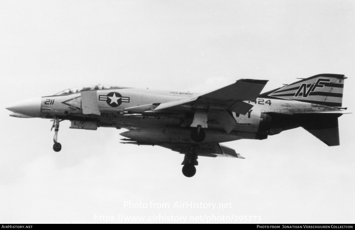 Aircraft Photo of 151424 | McDonnell Douglas F-4N Phantom II | USA - Navy | AirHistory.net #295273