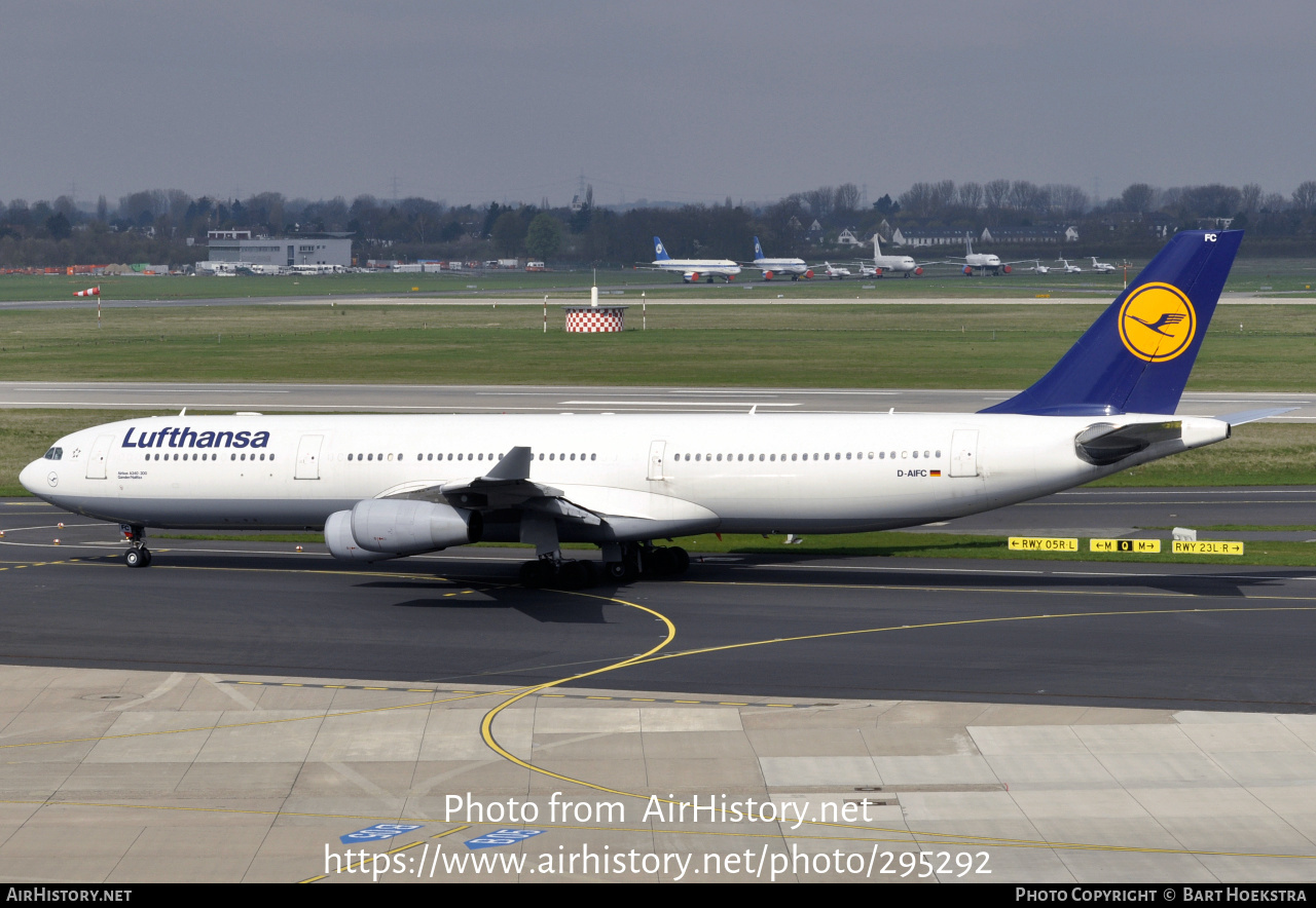 Aircraft Photo of D-AIFC | Airbus A340-313X | Lufthansa | AirHistory.net #295292