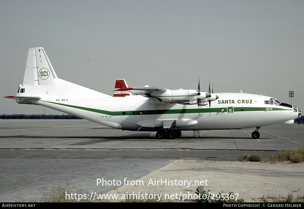 Aircraft Photo of EL-ALJ | Antonov An-12BK | Santa Cruz Imperial - SCI | AirHistory.net #295367