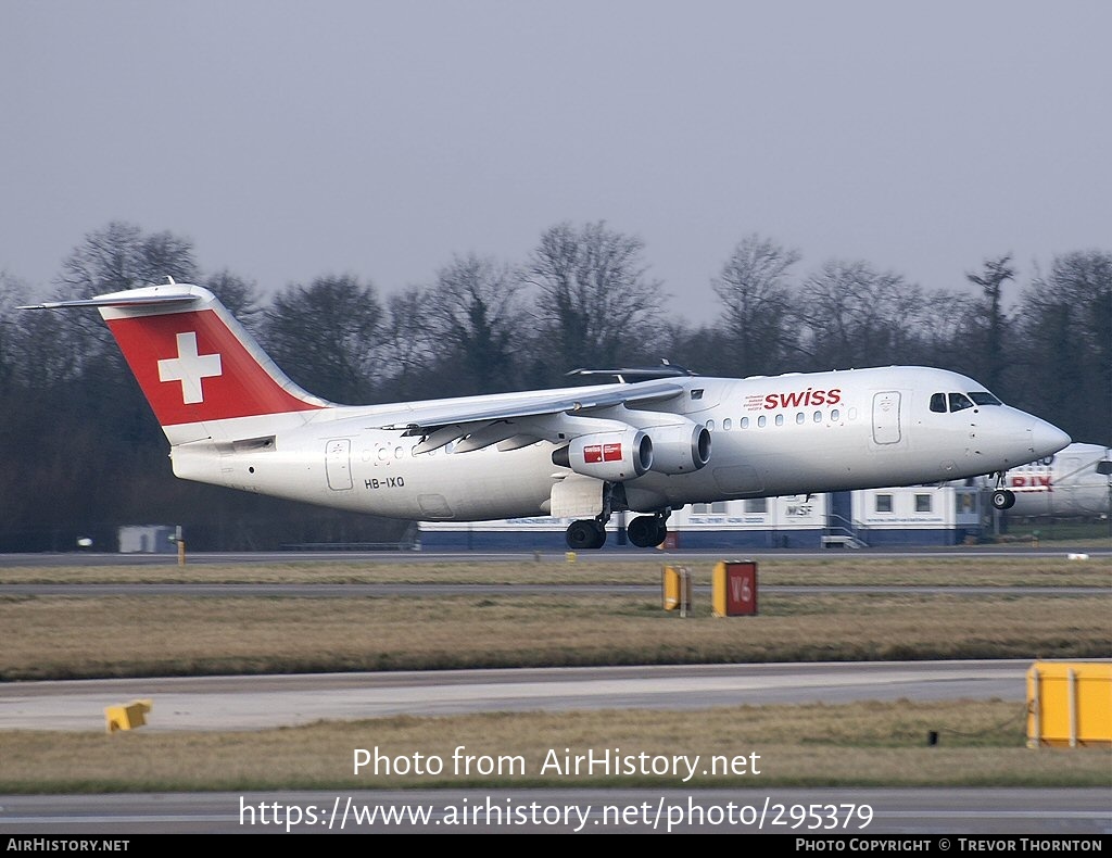 Aircraft Photo of HB-IXQ | British Aerospace Avro 146-RJ100 | Swiss International Air Lines | AirHistory.net #295379