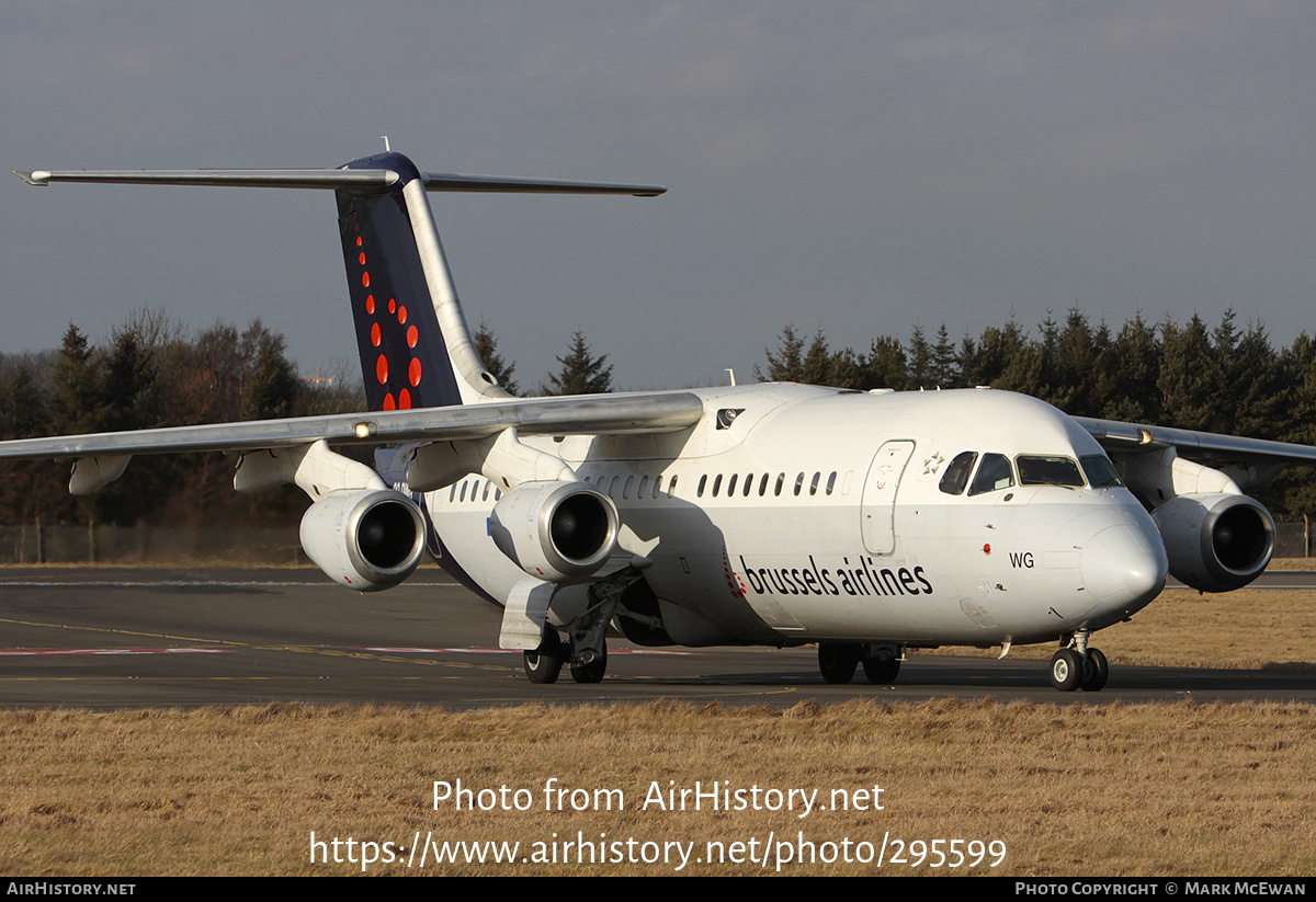 Aircraft Photo of OO-DWG | British Aerospace Avro 146-RJ100 | Brussels Airlines | AirHistory.net #295599