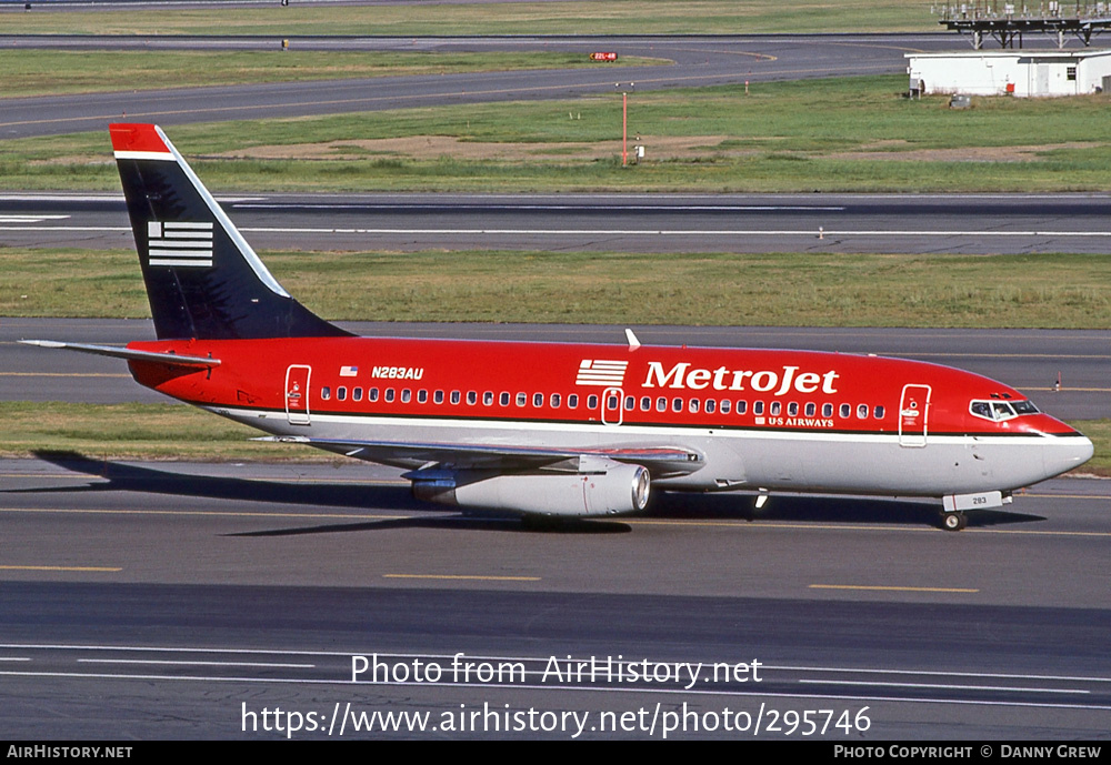 Aircraft Photo of N283AU | Boeing 737-2B7/Adv | Metrojet | AirHistory.net #295746