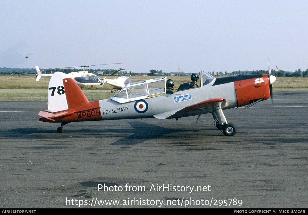 Aircraft Photo of G-BVTX / WP809 | De Havilland DHC-1 Chipmunk Mk22A | UK - Navy | AirHistory.net #295789