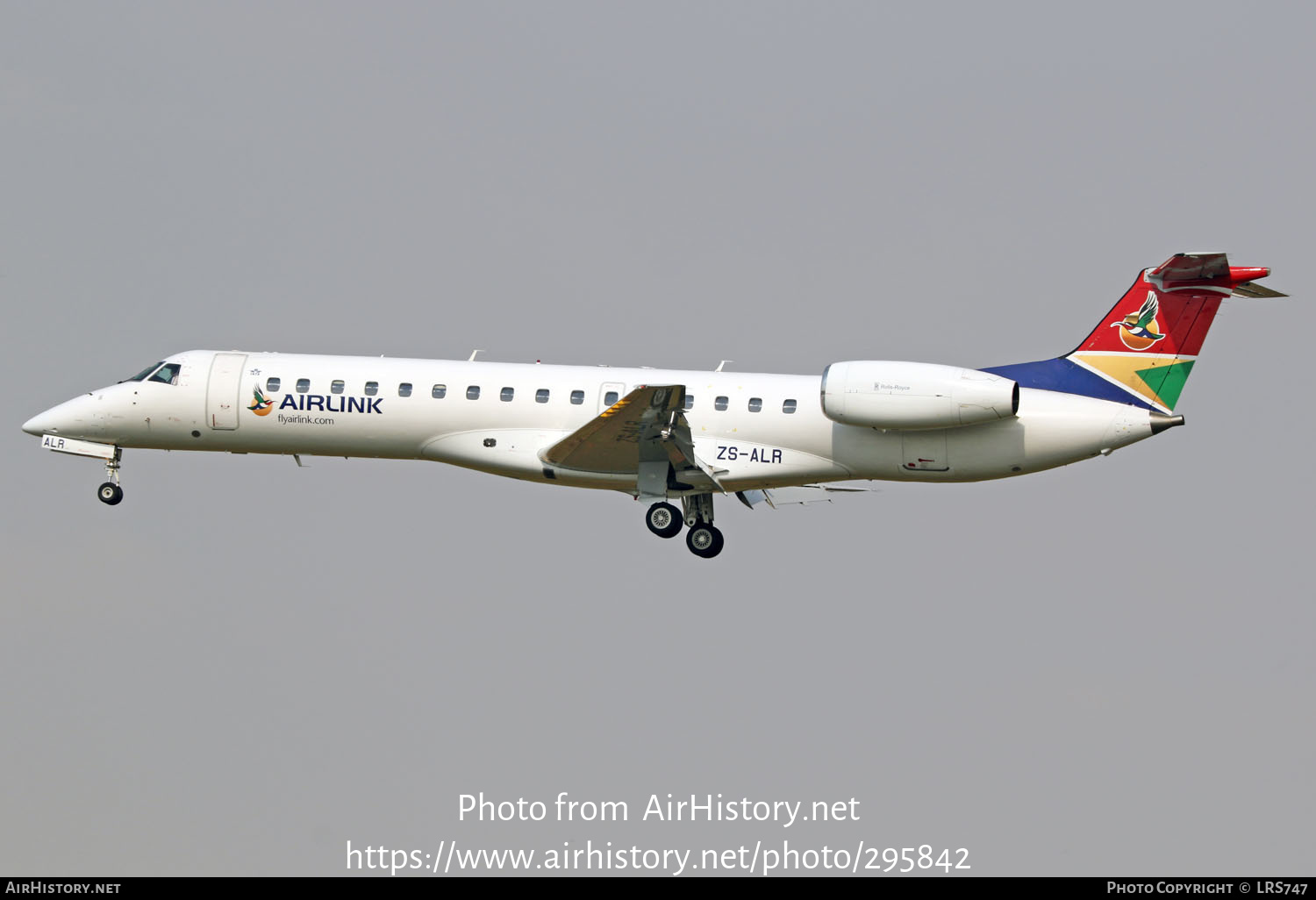 Aircraft Photo of ZS-ALR | Embraer ERJ-140LR (EMB-135KL) | Airlink | AirHistory.net #295842