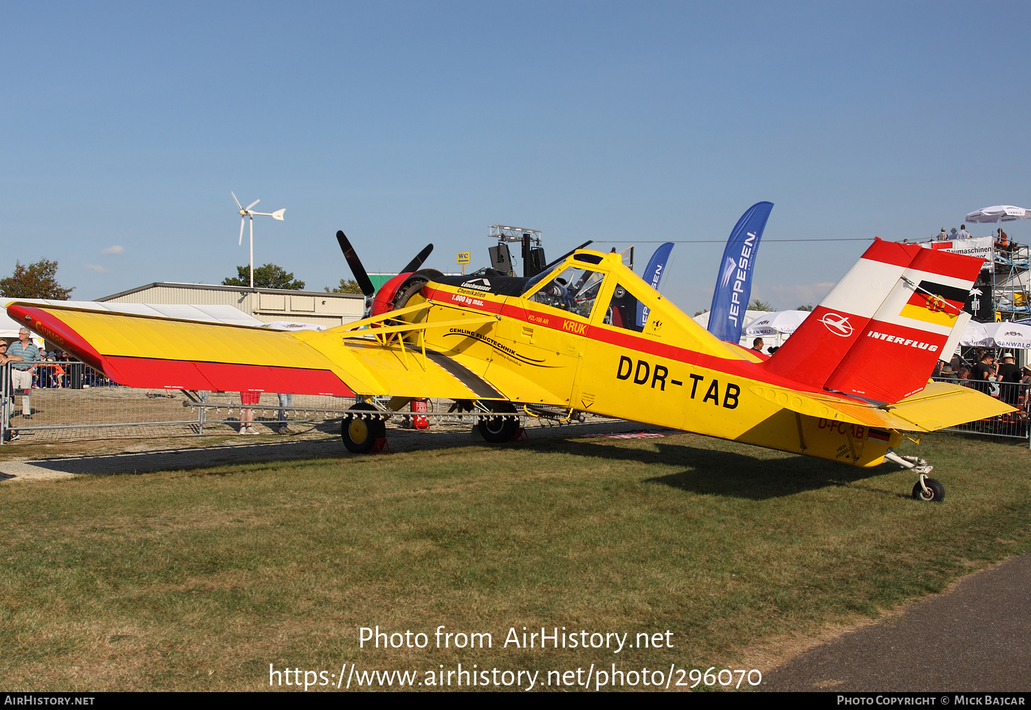 Aircraft Photo of D-FOAB / DDR-TAB | PZL-Okecie PZL-106AR Kruk | Gehling Flugtechnik | Interflug | AirHistory.net #296070