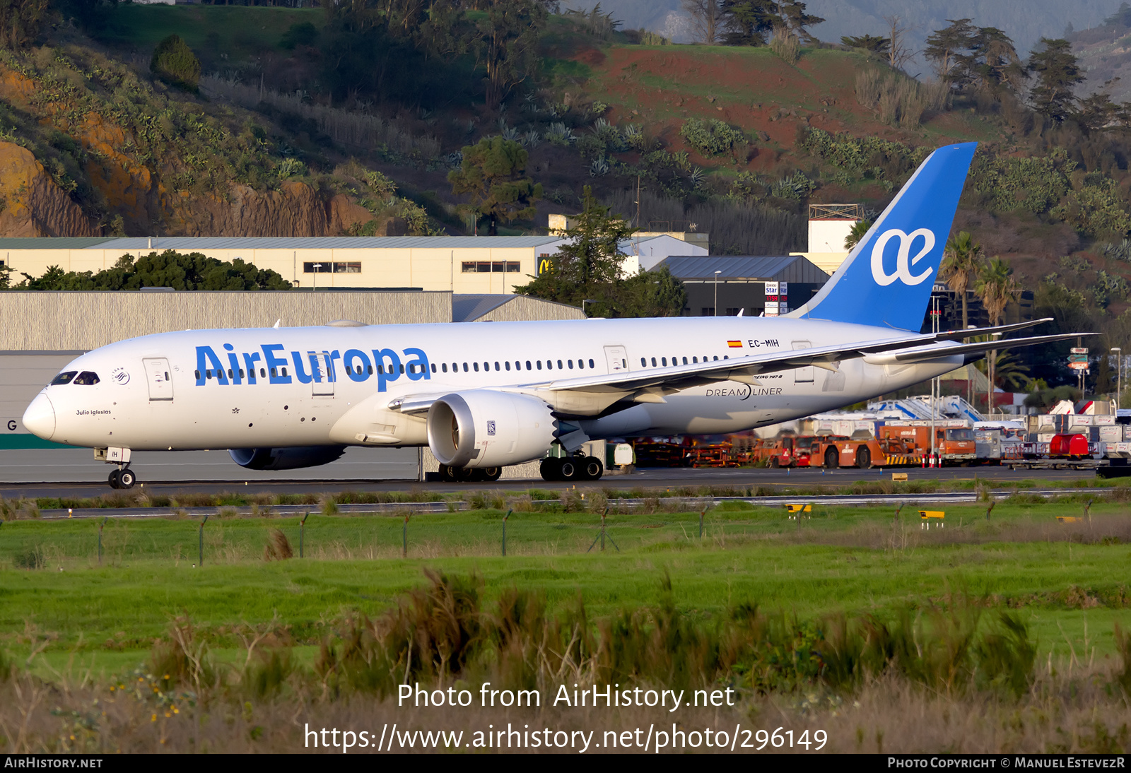 Aircraft Photo of EC-MIH | Boeing 787-8 Dreamliner | Air Europa | AirHistory.net #296149