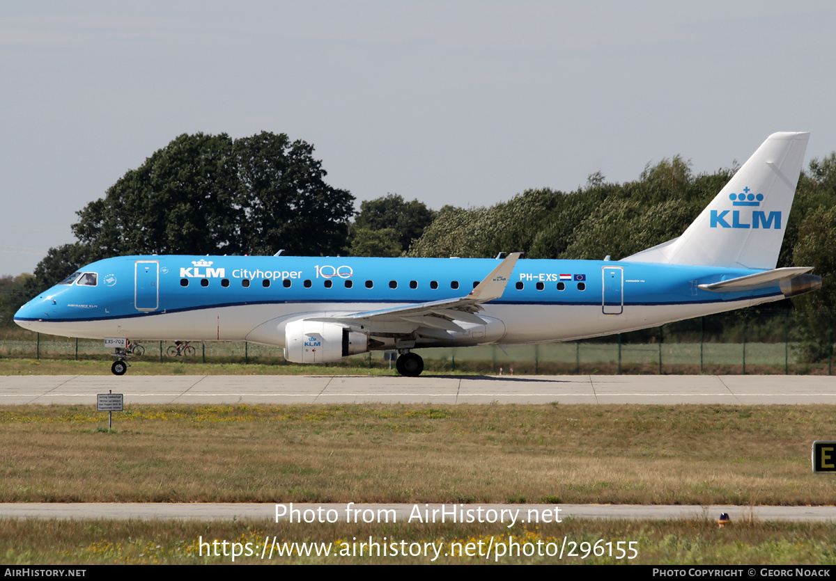 Aircraft Photo of PH-EXS | Embraer 175STD (ERJ-170-200STD) | KLM Cityhopper | AirHistory.net #296155