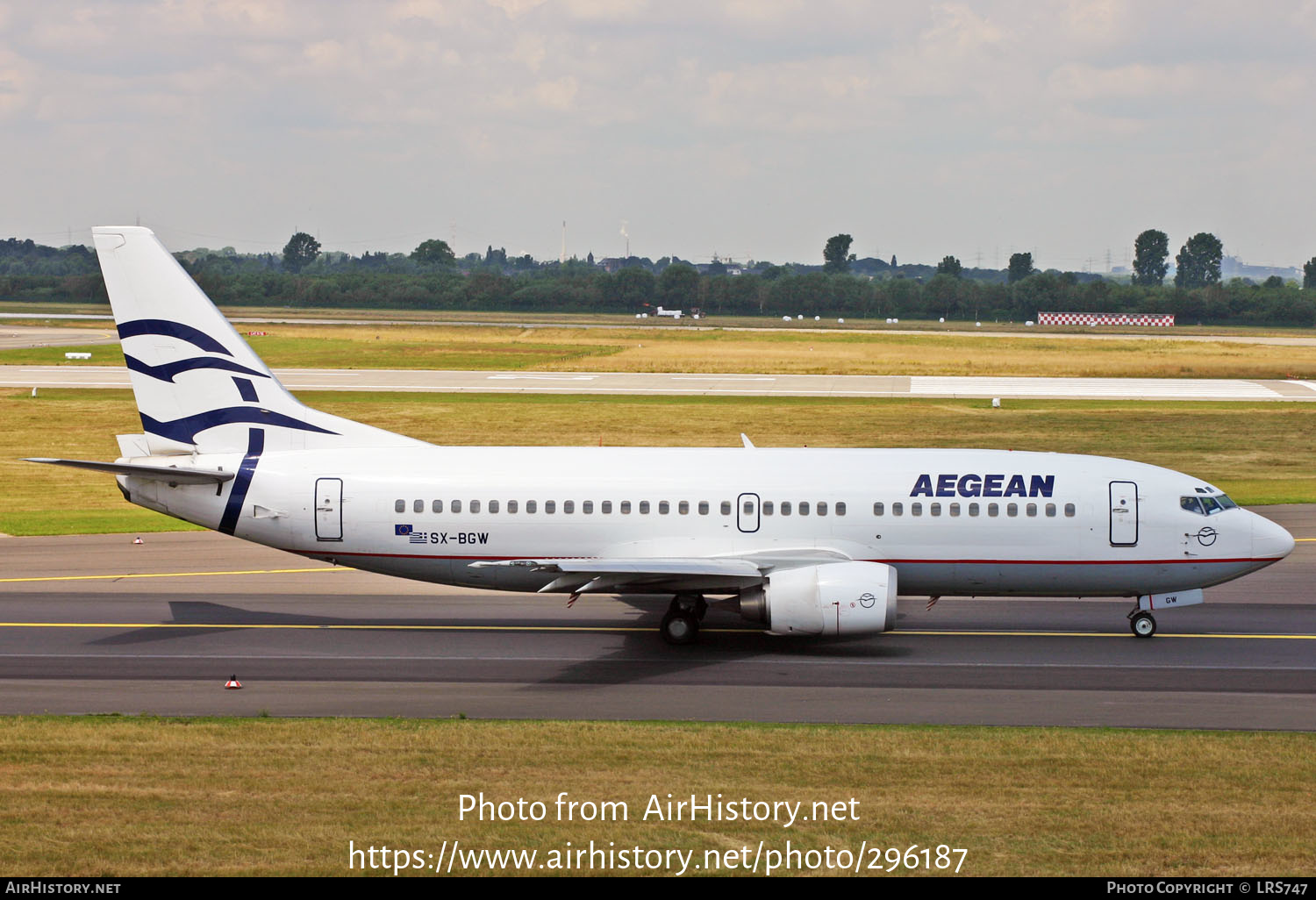 Aircraft Photo of SX-BGW | Boeing 737-31S | Aegean Airlines | AirHistory.net #296187