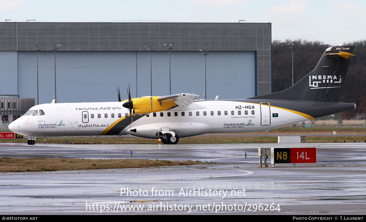 Aircraft Photo of HZ-HGA | ATR ATR-72-600 (ATR-72-212A) | Nesma Airlines | AirHistory.net #296264