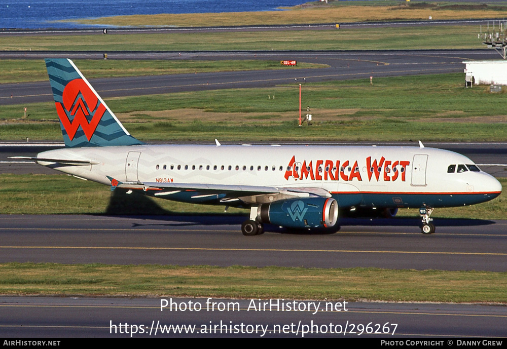 Aircraft Photo of N813AW | Airbus A319-132 | America West Airlines | AirHistory.net #296267