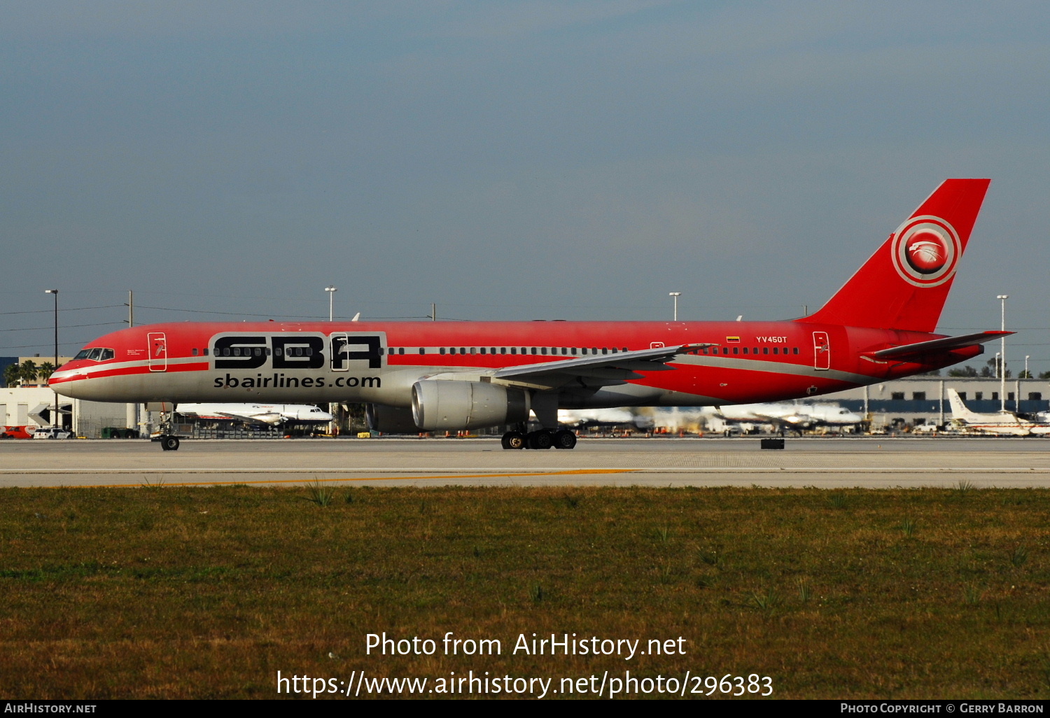 Aircraft Photo of YV450T | Boeing 757-236 | SBA Airlines | AirHistory.net #296383