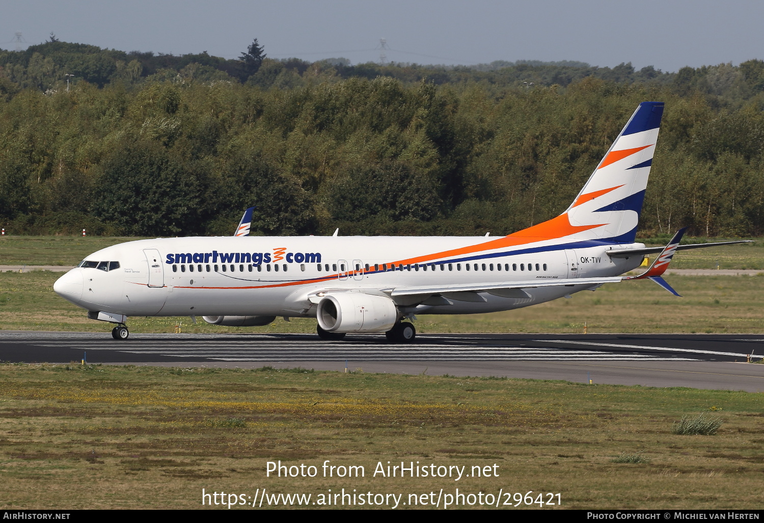 Aircraft Photo of OK-TVV | Boeing 737-86N | Smartwings | AirHistory.net #296421