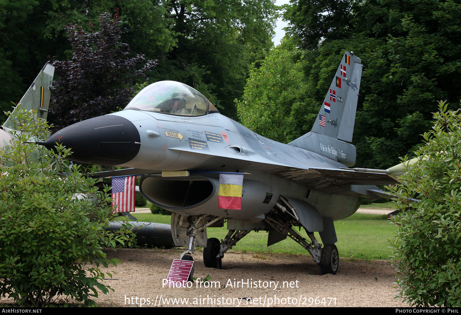 Aircraft Photo of FA-55 | General Dynamics F-16A Fighting Falcon | Belgium - Air Force | AirHistory.net #296471