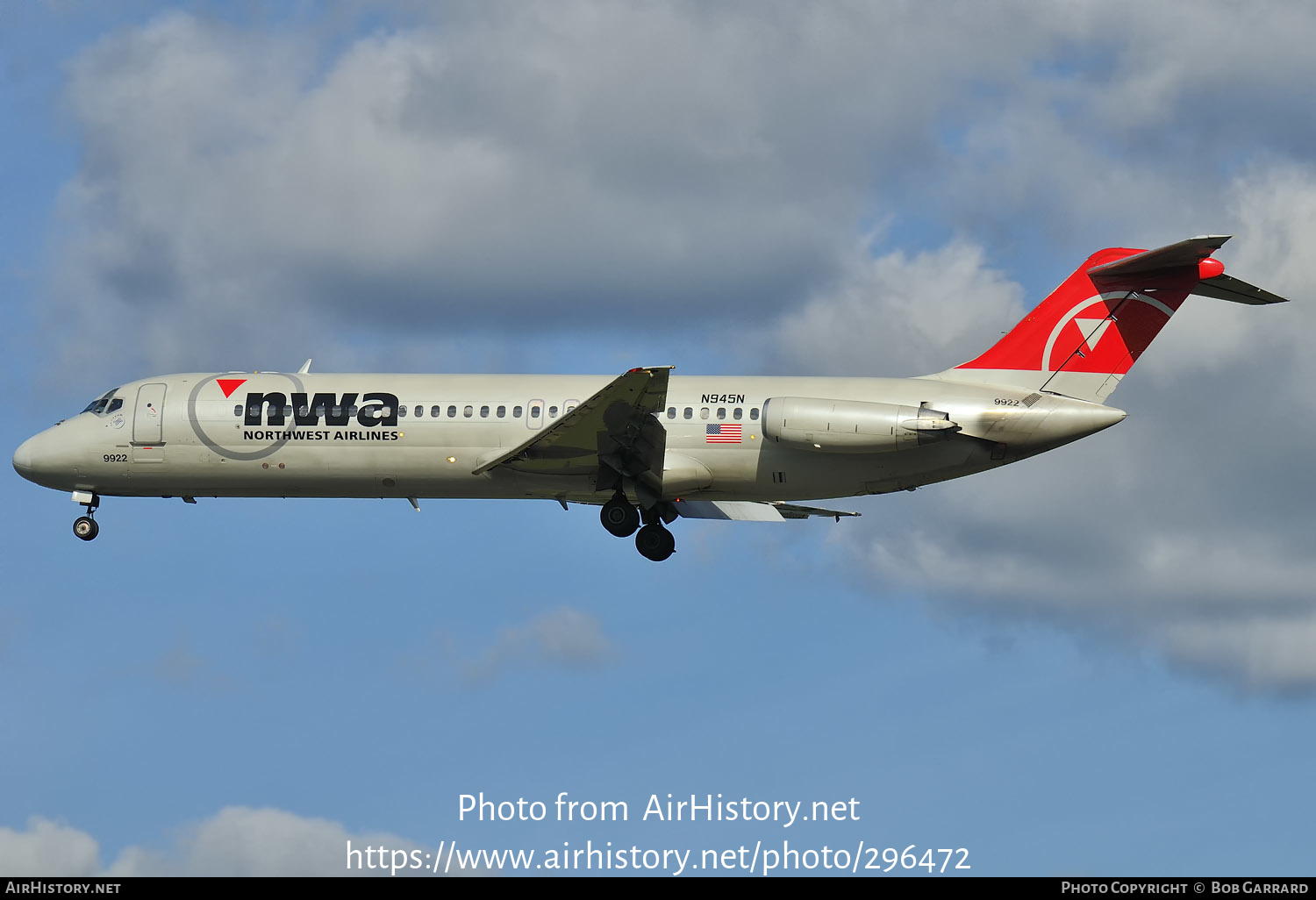 Aircraft Photo of N945N | McDonnell Douglas DC-9-31 | Northwest Airlines | AirHistory.net #296472