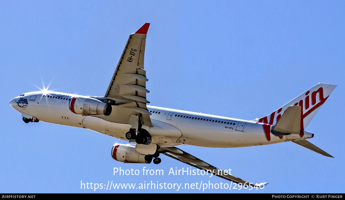 Aircraft Photo of VH-XFG | Airbus A330-243 | Virgin Australia Airlines | AirHistory.net #296540