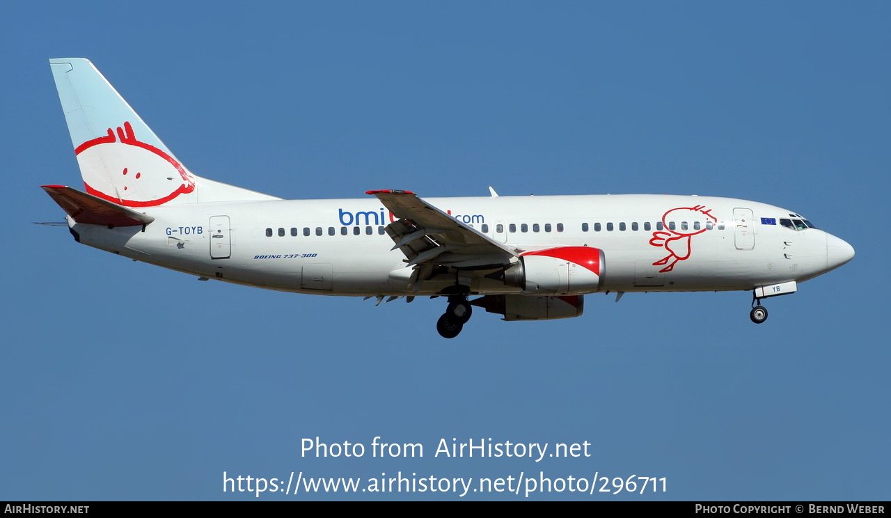 Aircraft Photo of G-TOYB | Boeing 737-3Q8 | Bmibaby | AirHistory.net #296711