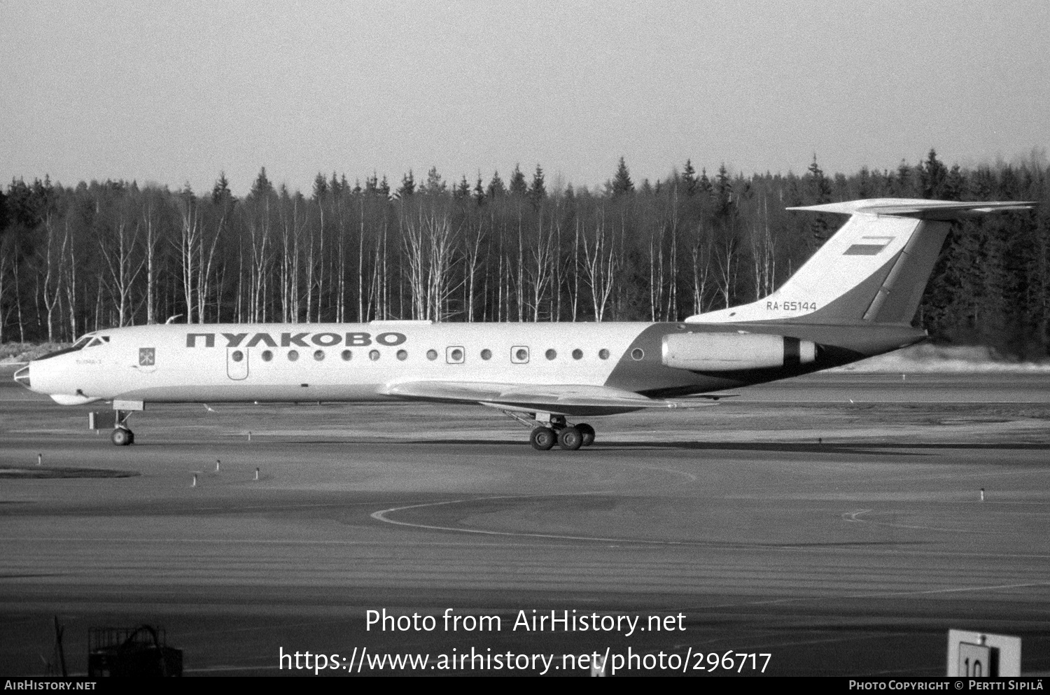 Aircraft Photo of RA-65144 | Tupolev Tu-134A-3 | Pulkovo Airlines | AirHistory.net #296717