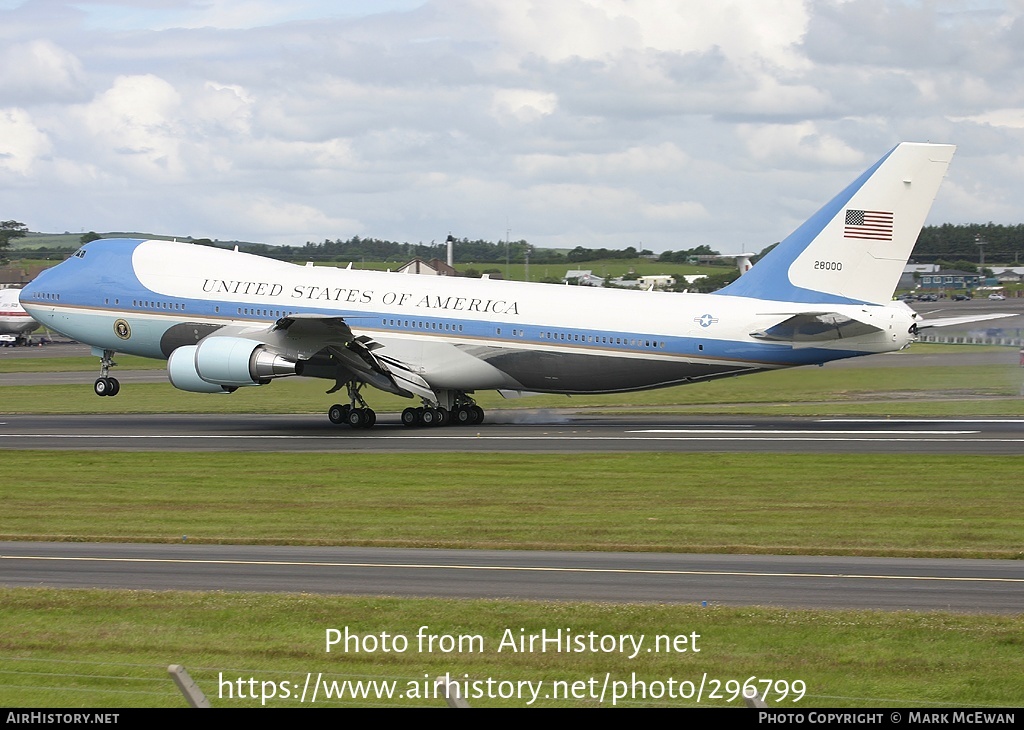 Aircraft Photo of 82-8000 | Boeing VC-25A | USA - Air Force | AirHistory.net #296799