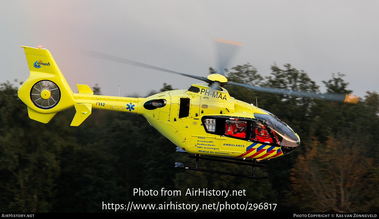 Aircraft Photo of PH-MAA | Eurocopter EC-135T-2+ | ANWB Medical Air Assistance | AirHistory.net #296817