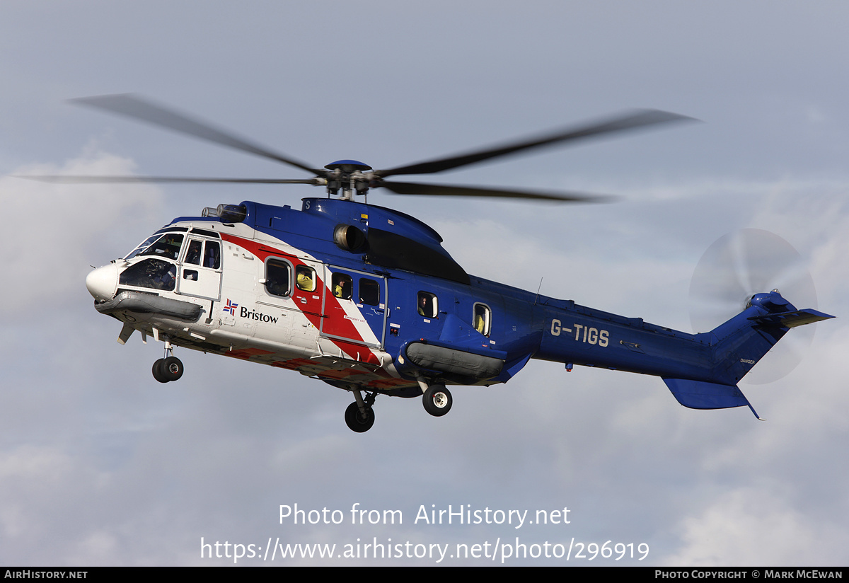 Aircraft Photo of G-TIGS | Aerospatiale AS-332L1 Super Puma | Bristow Helicopters | AirHistory.net #296919