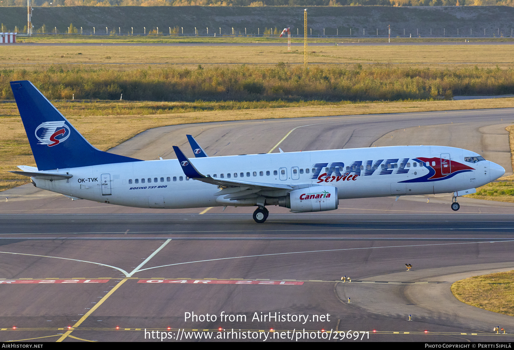 Aircraft Photo of OK-TVK | Boeing 737-86N | Travel Service | AirHistory.net #296971