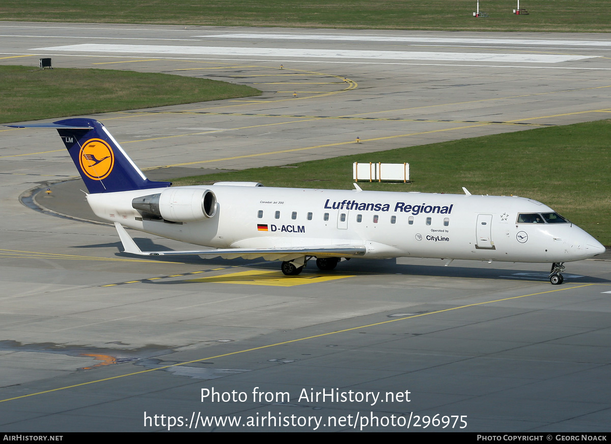 Aircraft Photo of D-ACLM | Canadair CRJ-100ER (CL-600-2B19) | Lufthansa Regional | AirHistory.net #296975