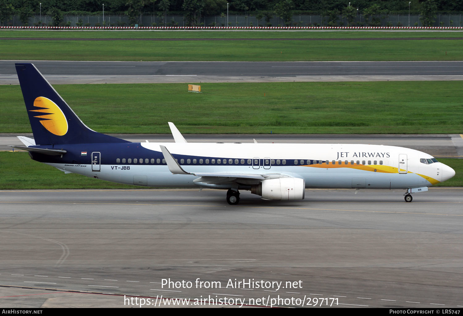 Aircraft Photo of VT-JBB | Boeing 737-8HX | Jet Airways | AirHistory.net #297171