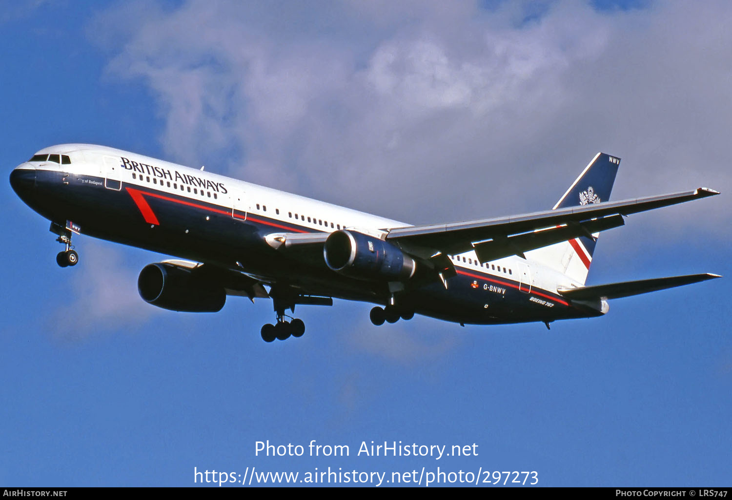 Aircraft Photo of G-BNWV | Boeing 767-336/ER | British Airways | AirHistory.net #297273