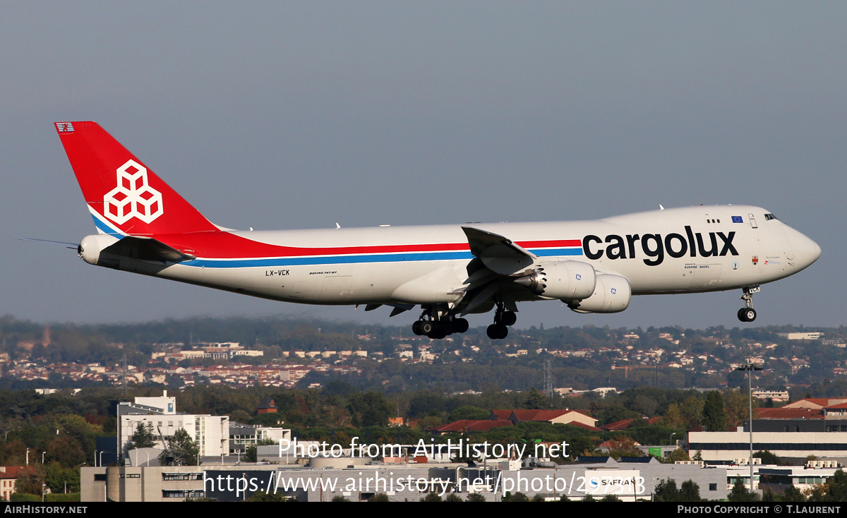 Aircraft Photo of LX-VCK | Boeing 747-8R7F/SCD | Cargolux | AirHistory.net #297313